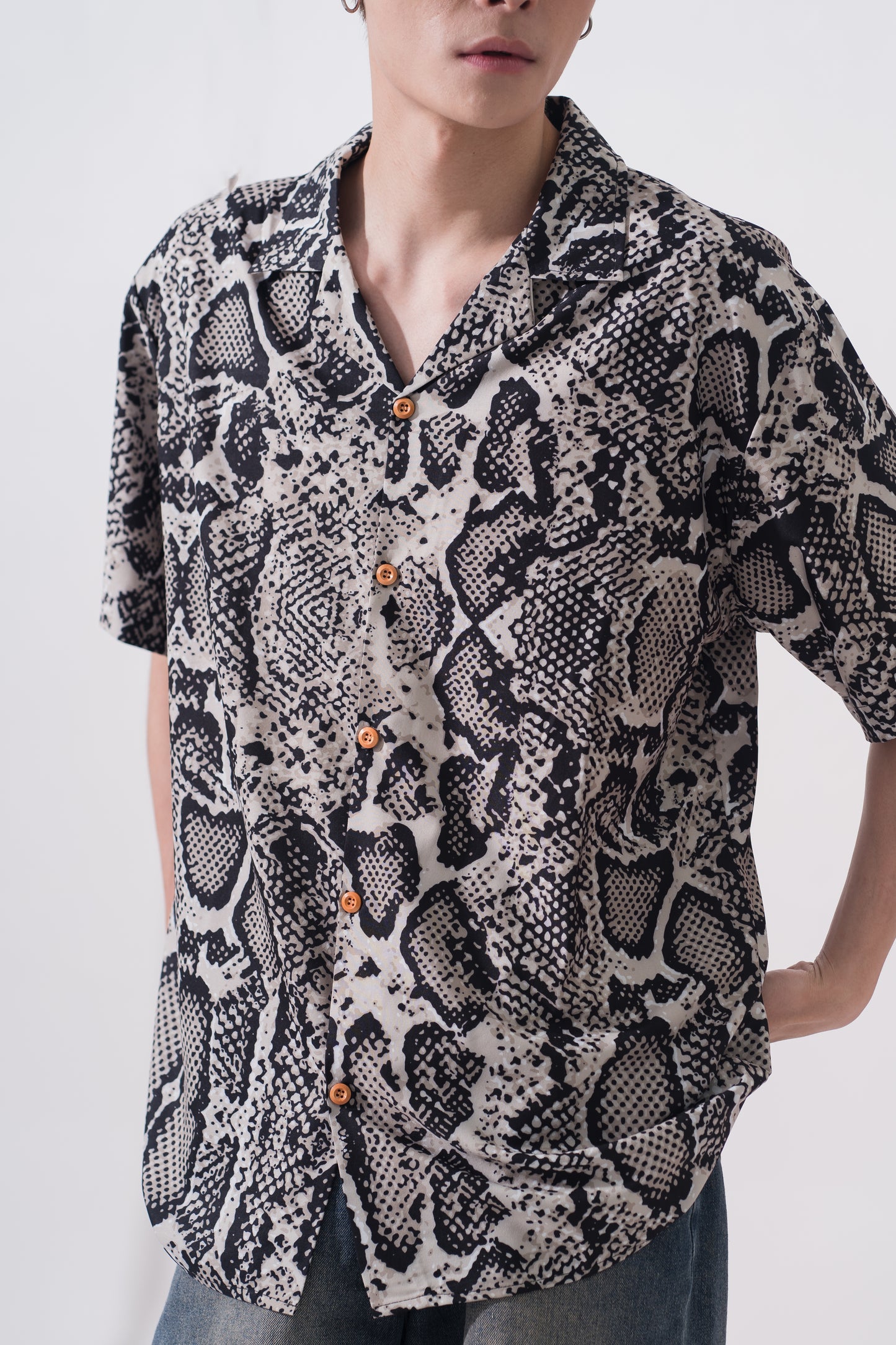 Vintage Snakeskin Oversized Shirt