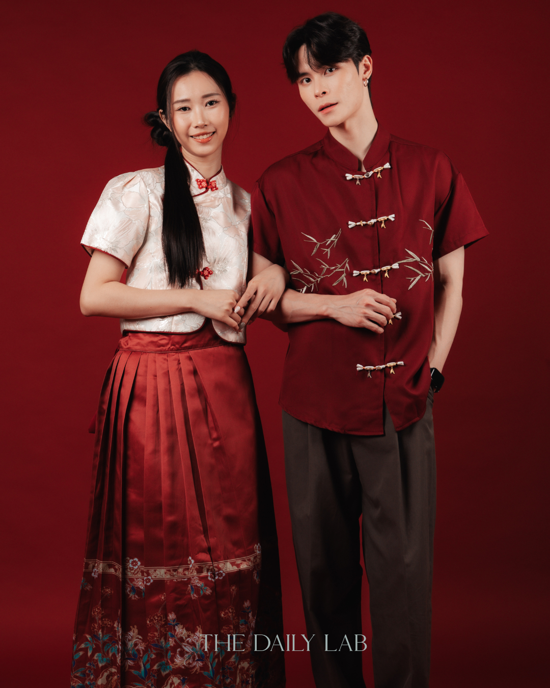 Blush Peony Cheongsam Top