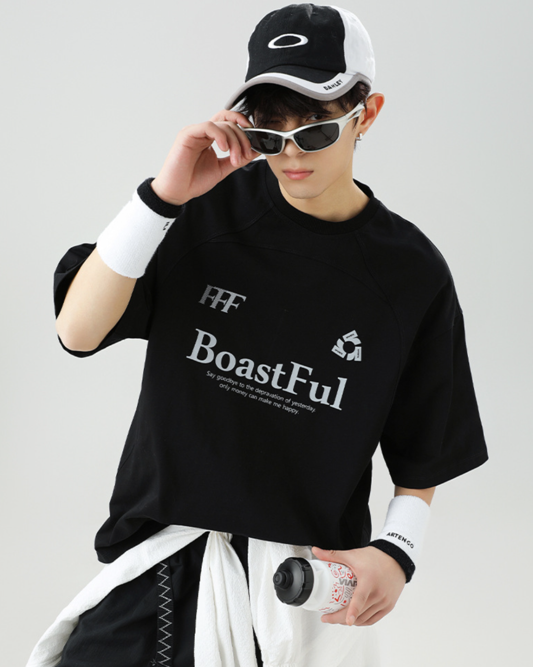 Boastful Cotton Tee in Black (In-Stock)