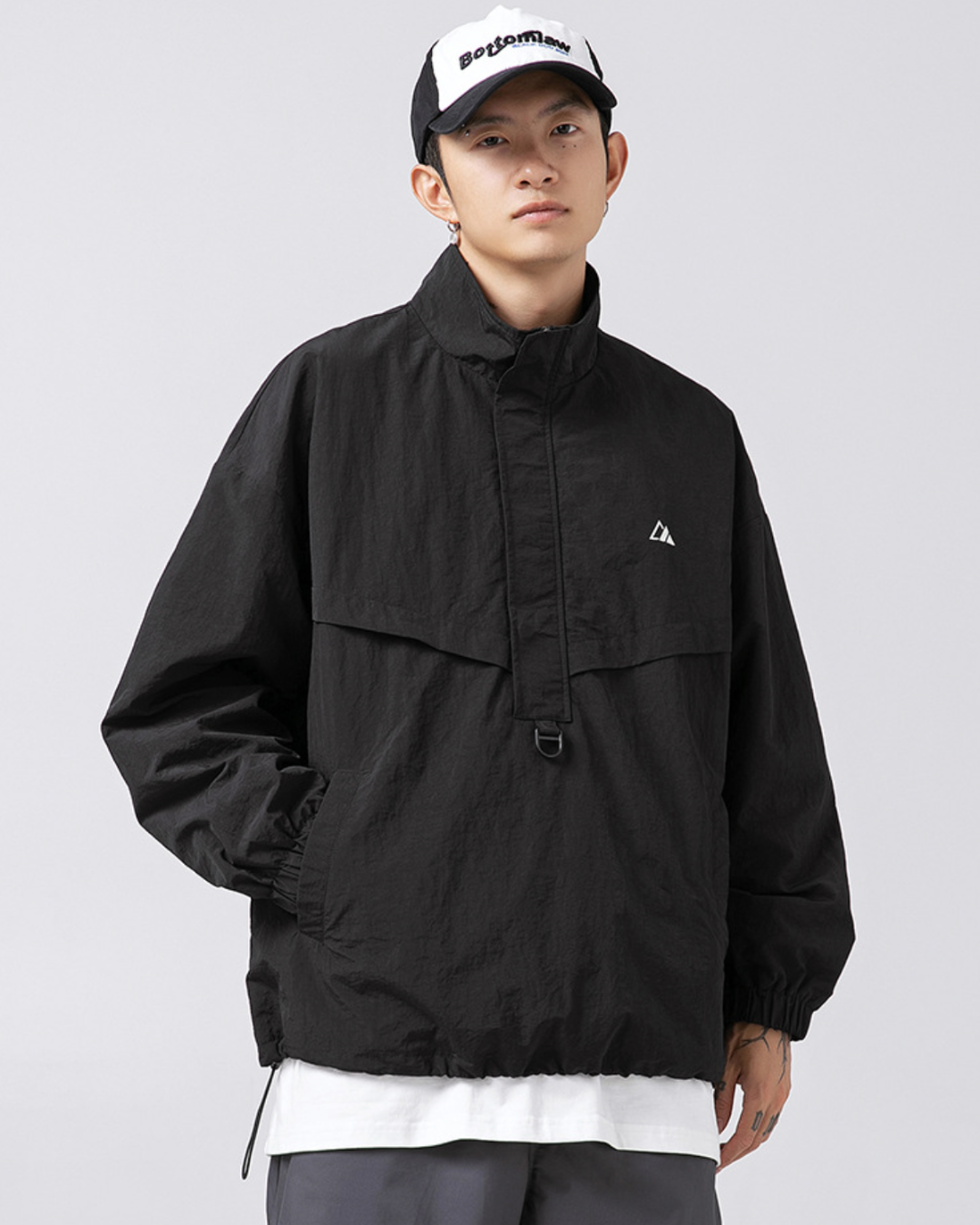 Taslon Outdoor Jacket in Black