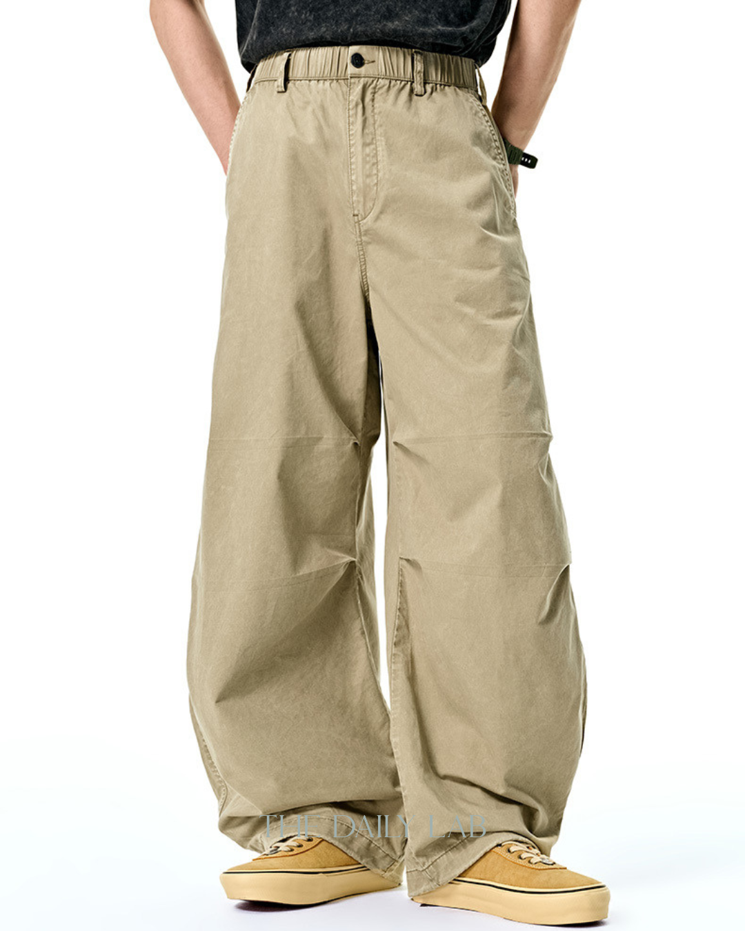 Heritage Drape Cargo Pants in Khaki