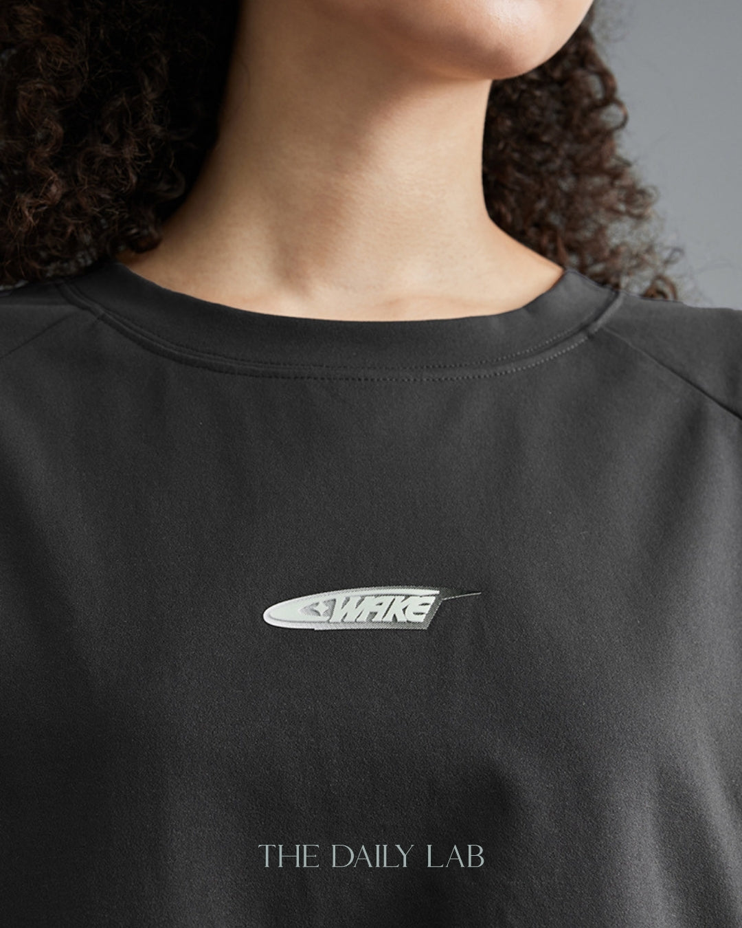 WAKE Polyester Tee in Dark Grey