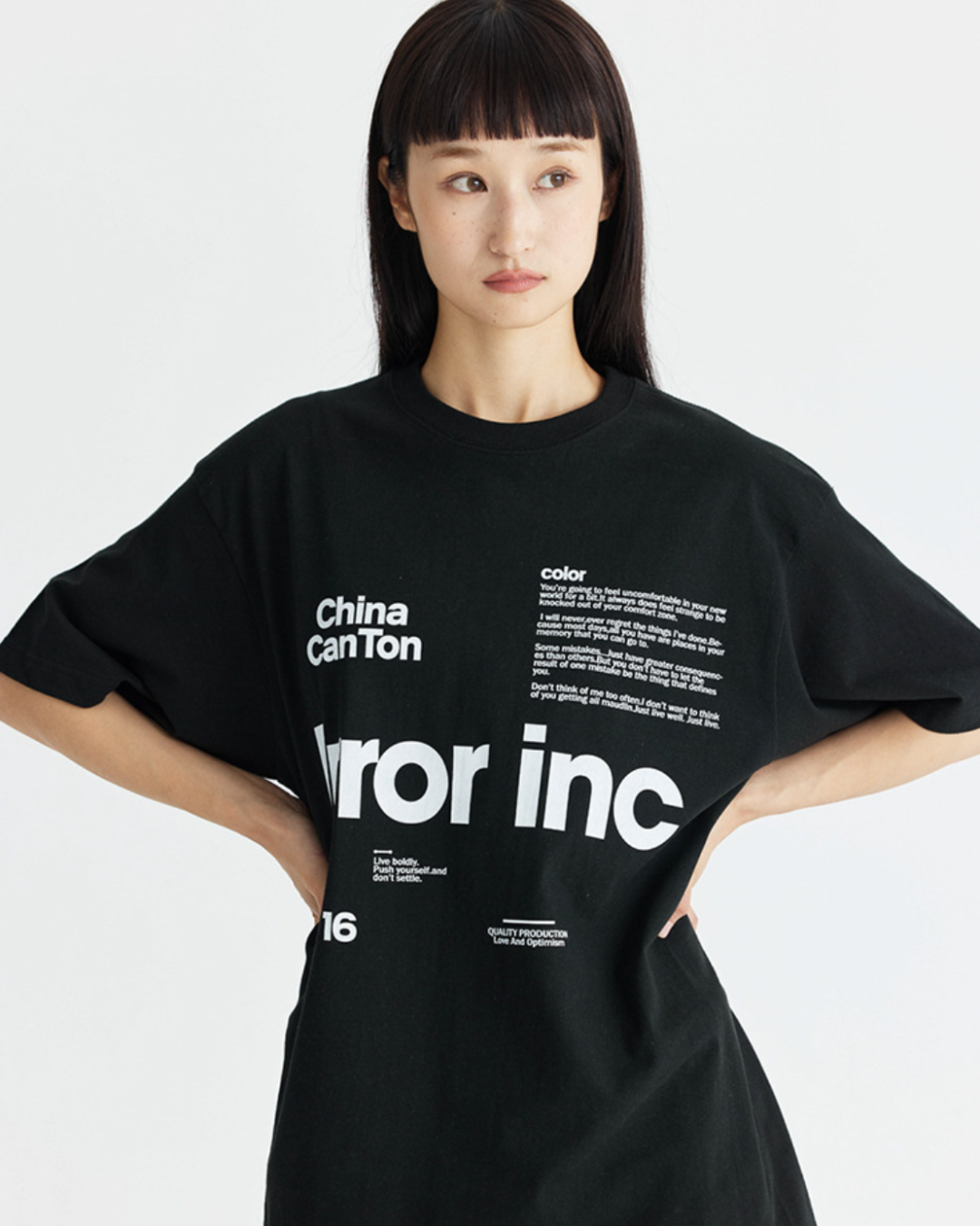 Error Inc Oversized Tee in Black
