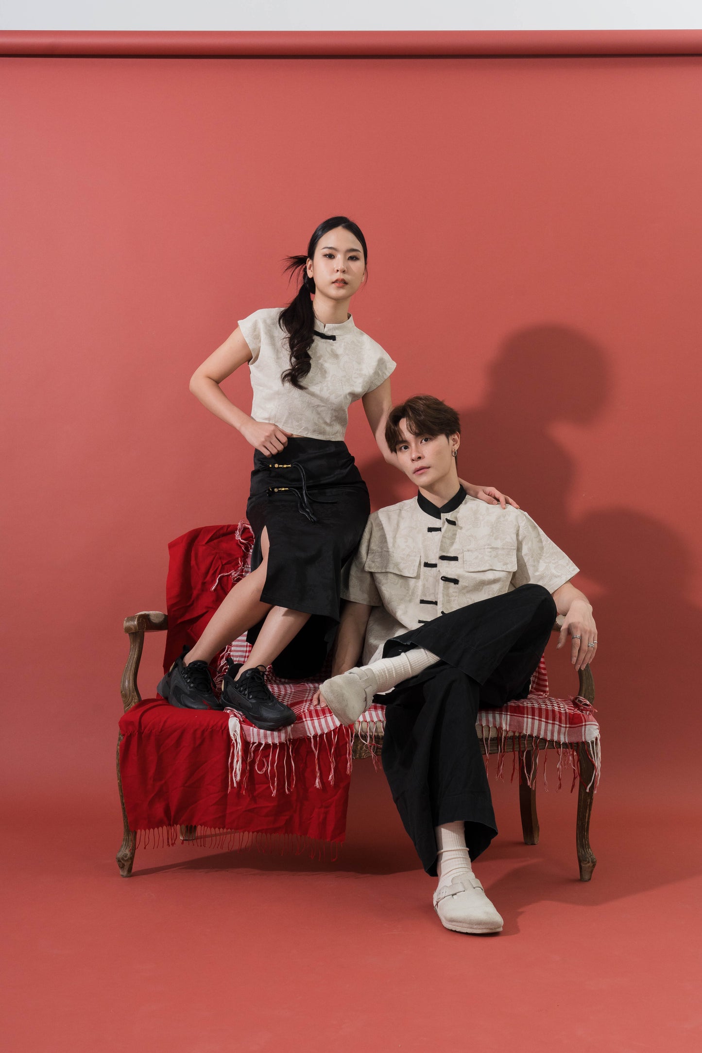 Retro Qipao Long Black Dress