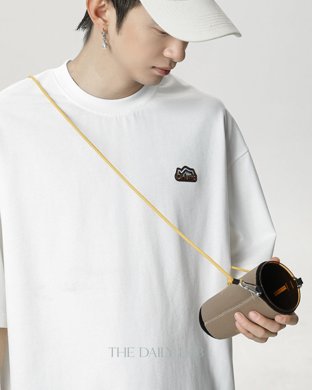 Orient Cotton Tee in White