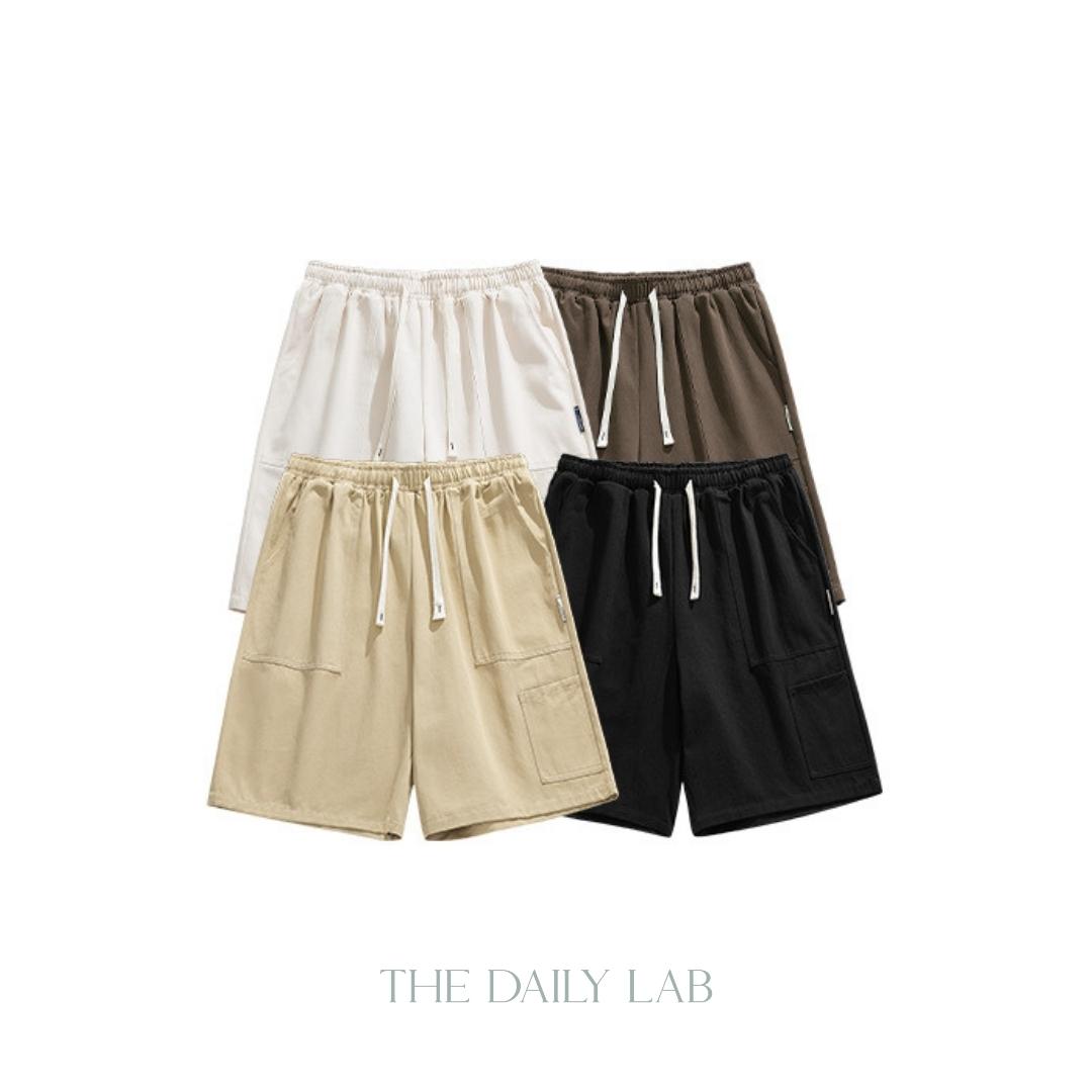 Loose Fit Casual Straight Pants in Khaki