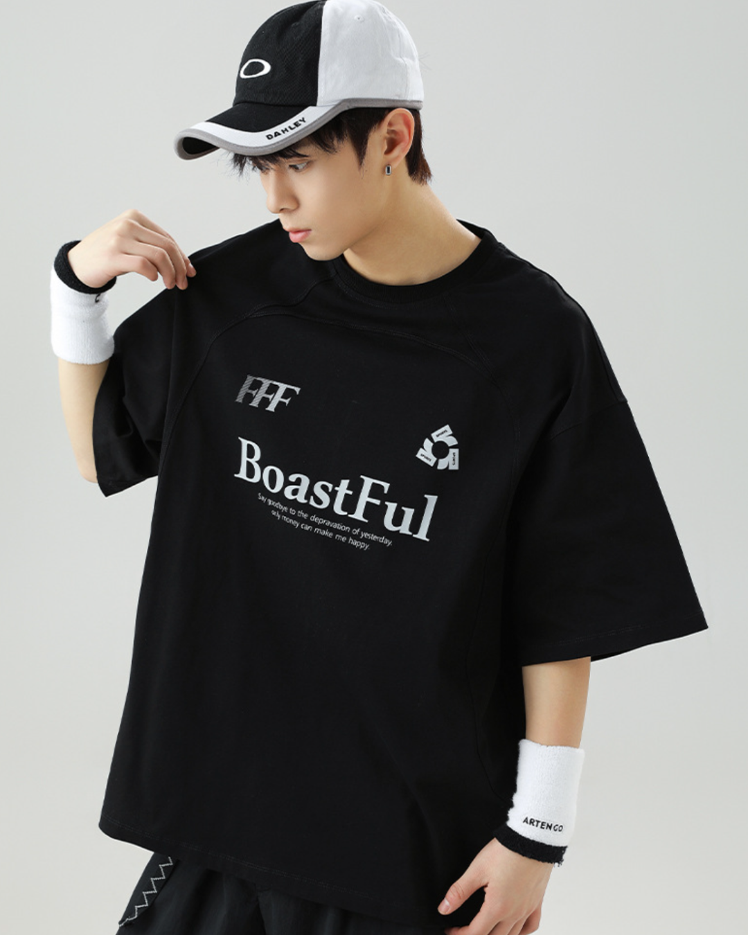 Boastful Cotton Tee in Black (In-Stock)
