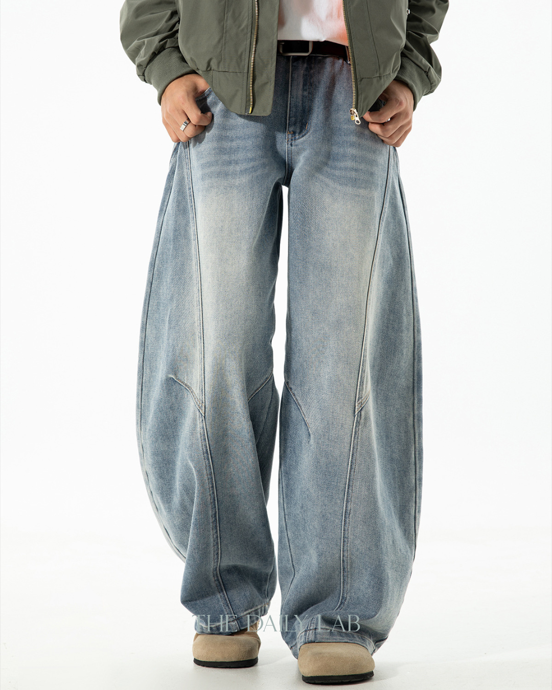 Washed Blade Jeans In Blue