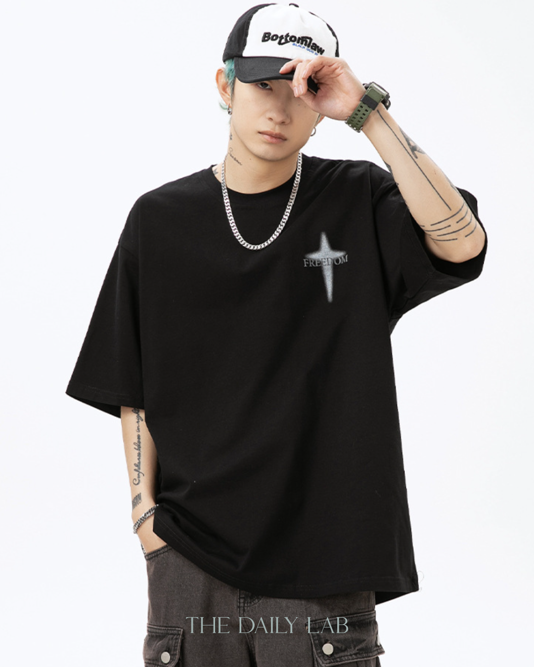 Headstrong Relaxed Tee in Black