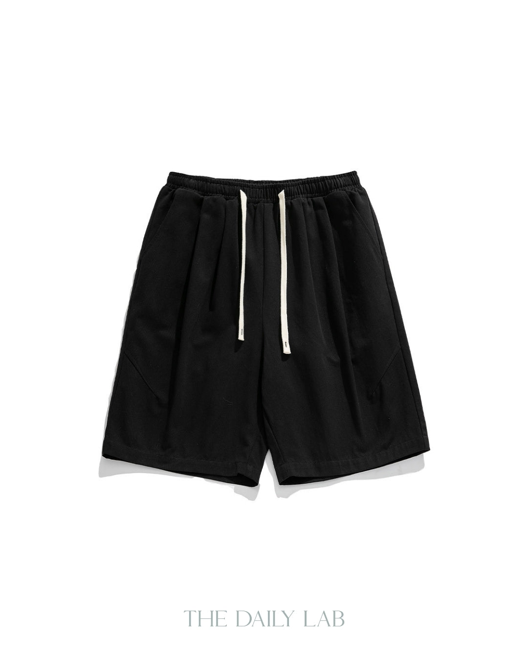 Basic Cotton Shorts in Black