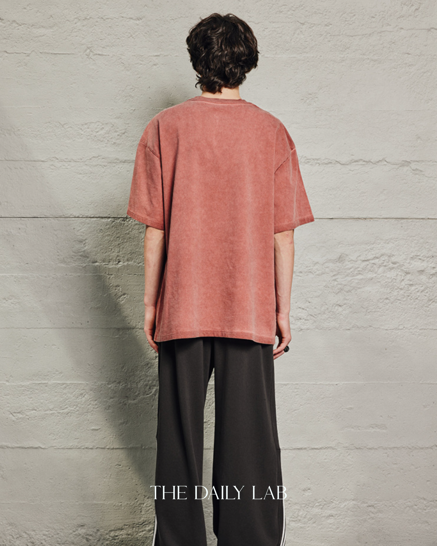 320G Retro Basic Oversized Shirt in Vermilion