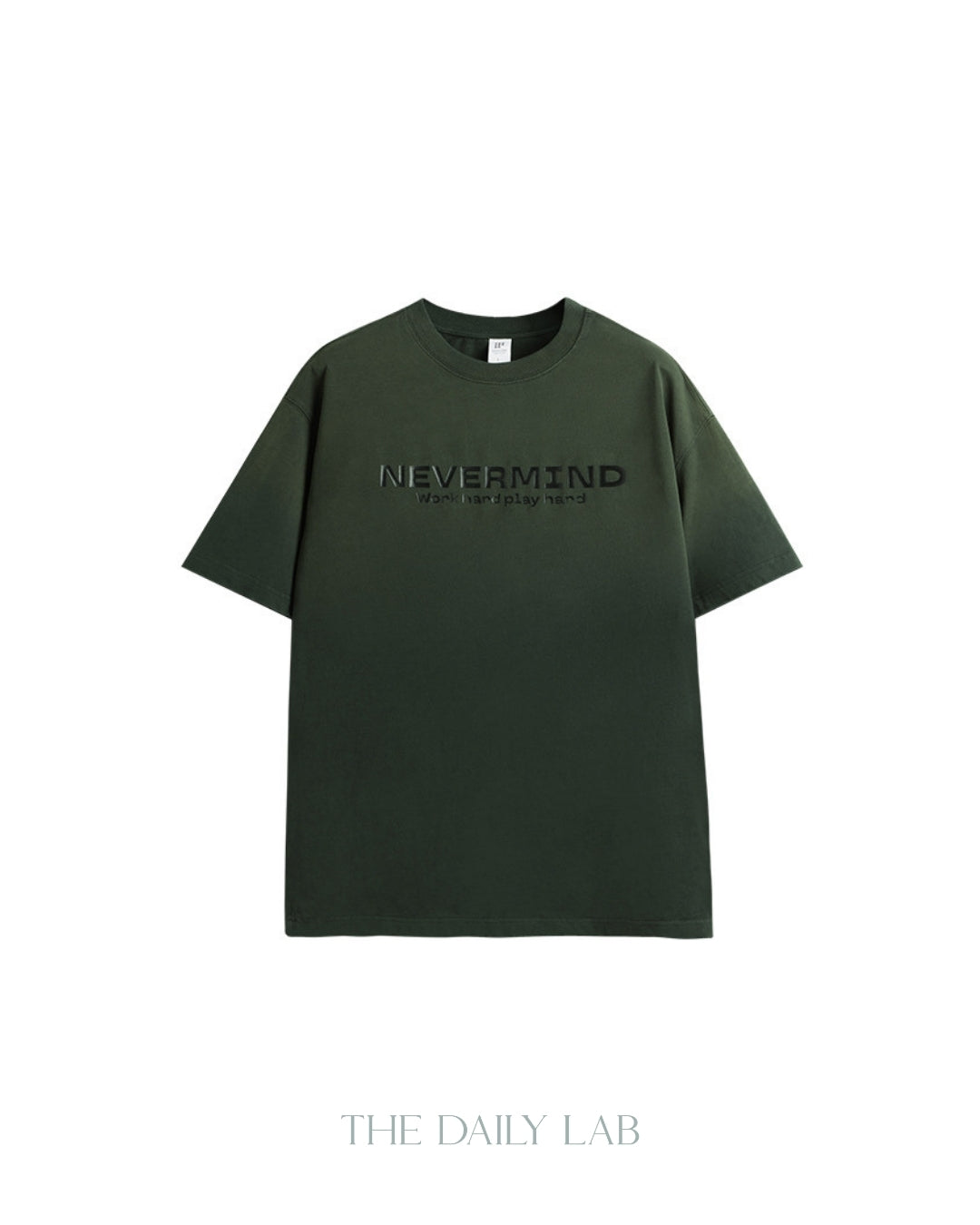 Nevermind Oversized Tee in Dark Green