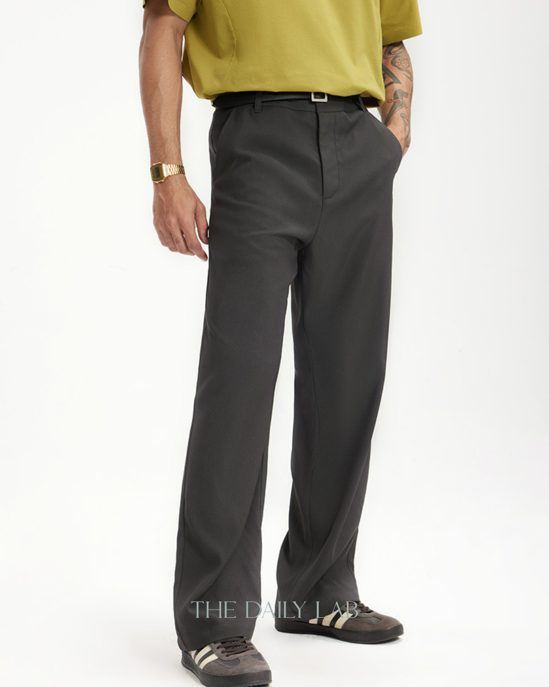 Elevate Drape Pants in Dark Grey