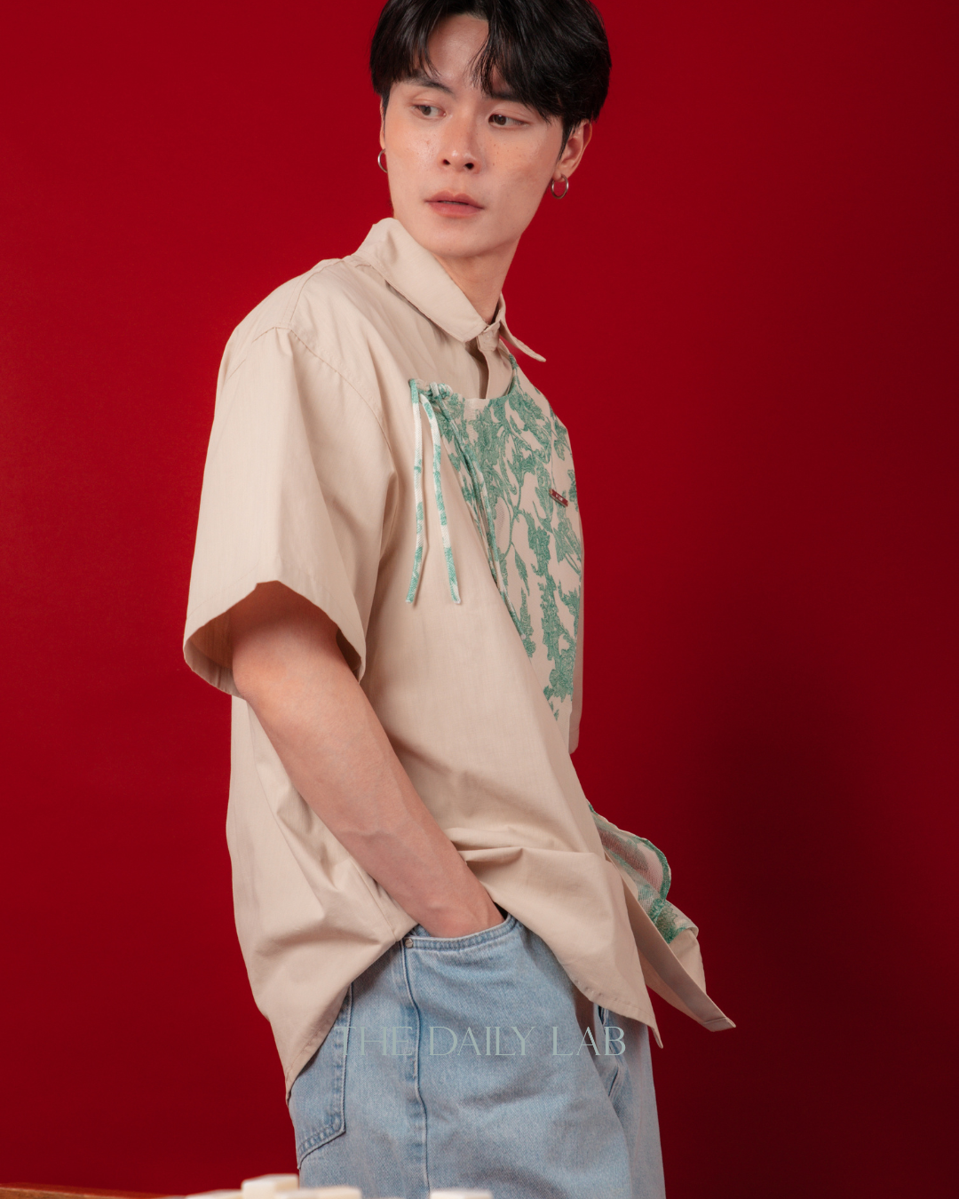 Vintage Tassel Patchwork Shirt