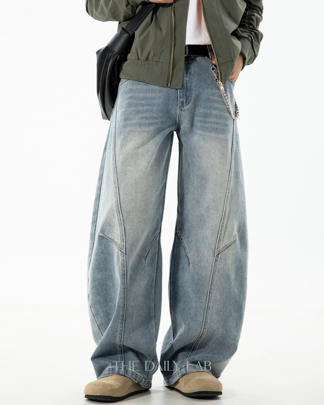 Washed Blade Jeans In Blue