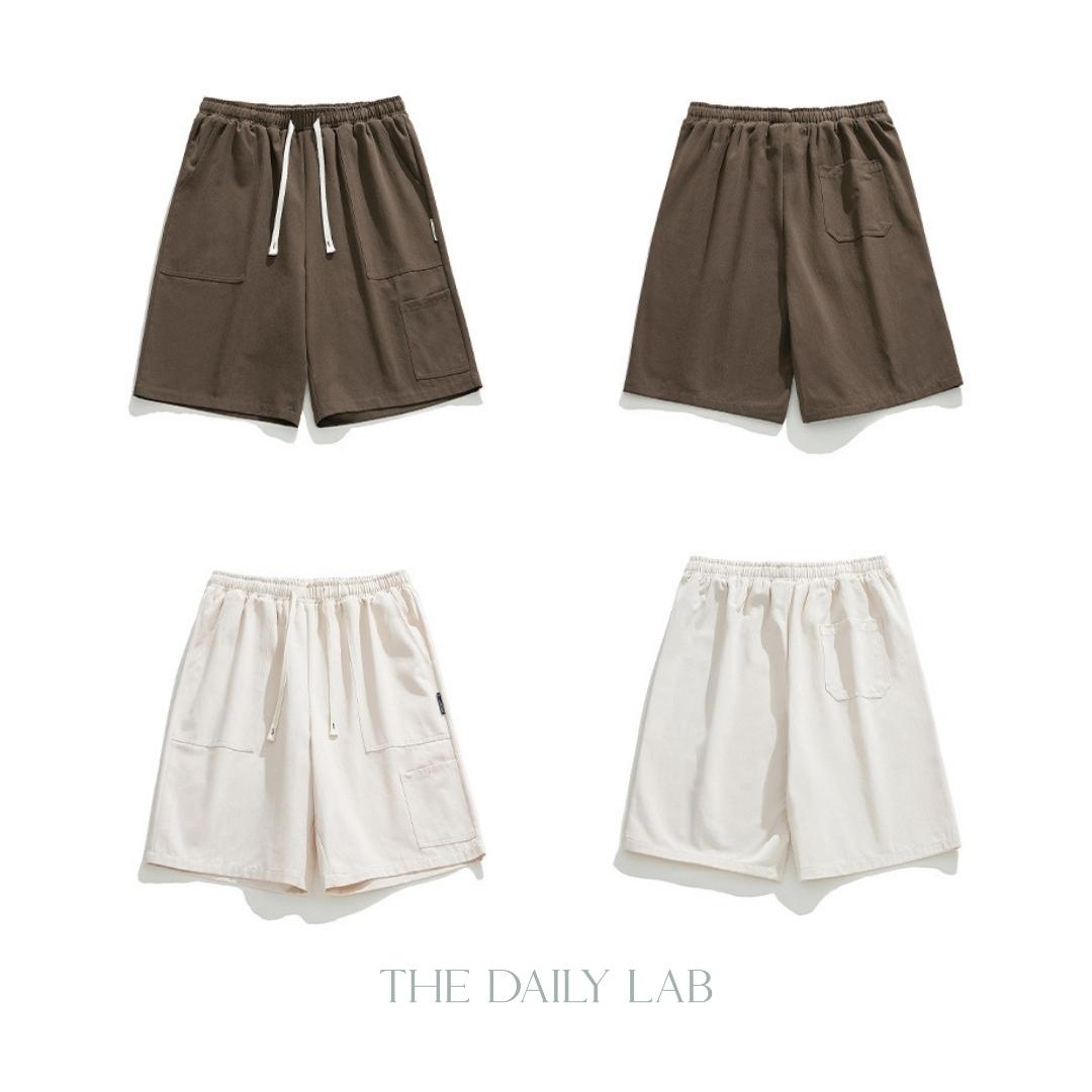 Loose Fit Casual Straight Pants in Brown