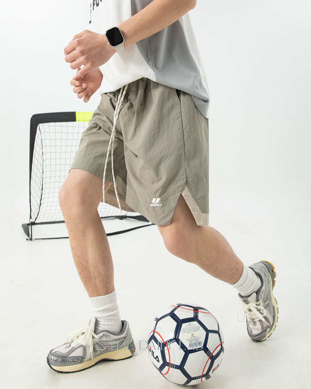Nylon Sports Shorts in Green