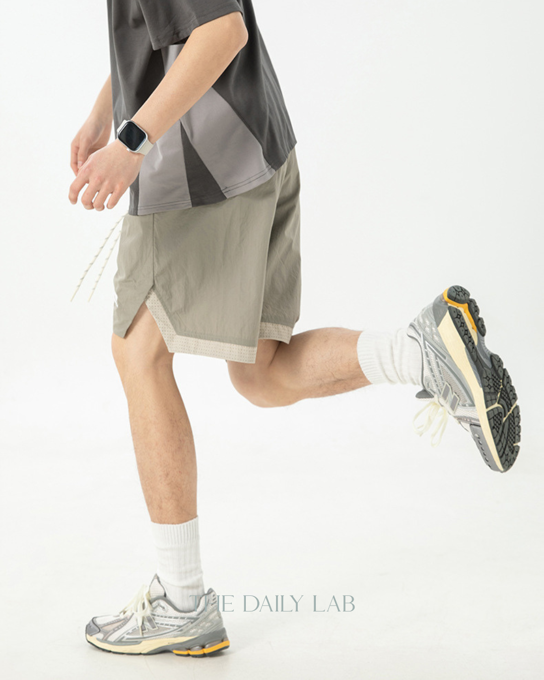 Nylon Sports Shorts in Green