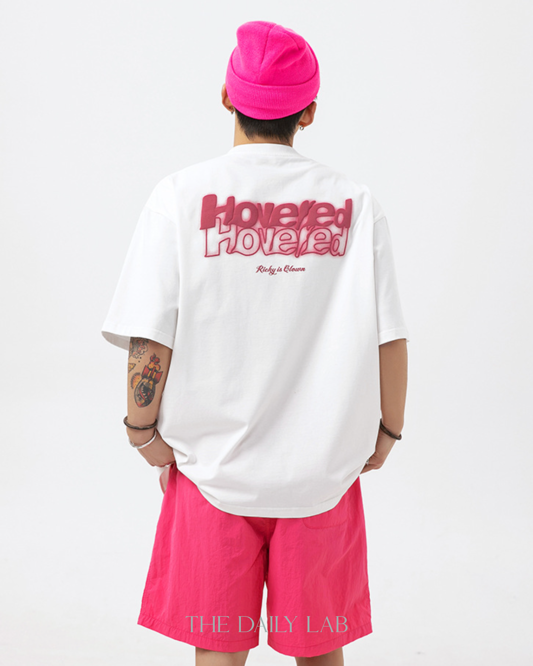 Hovered Tee in White