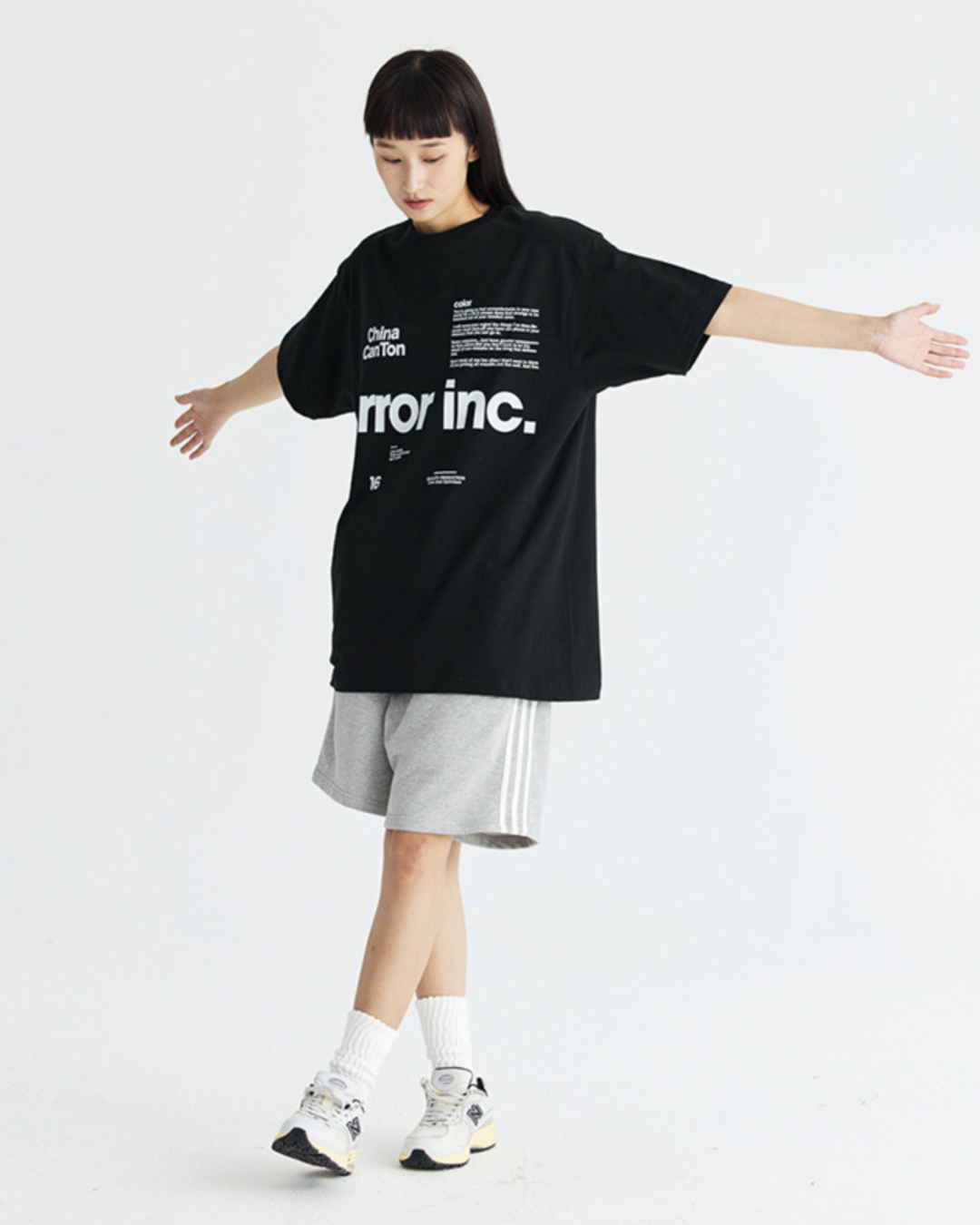 Error Inc Oversized Tee in Black