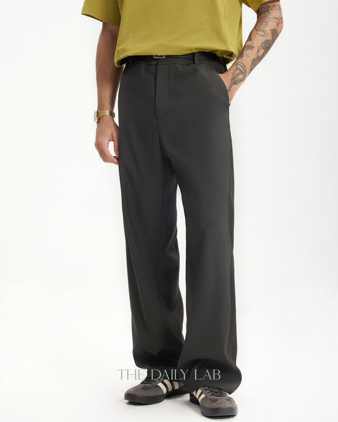 Elevate Drape Pants in Dark Grey