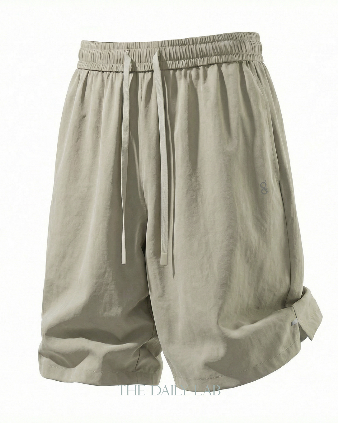 Lightweight Crinkle Shorts in Grey