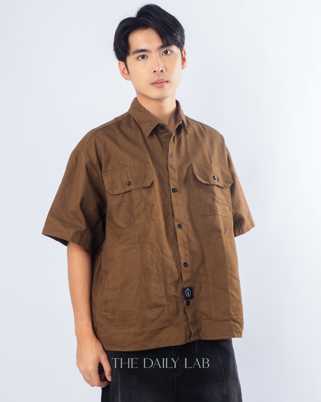 Japanese Vintage Plaid Denim Shirt