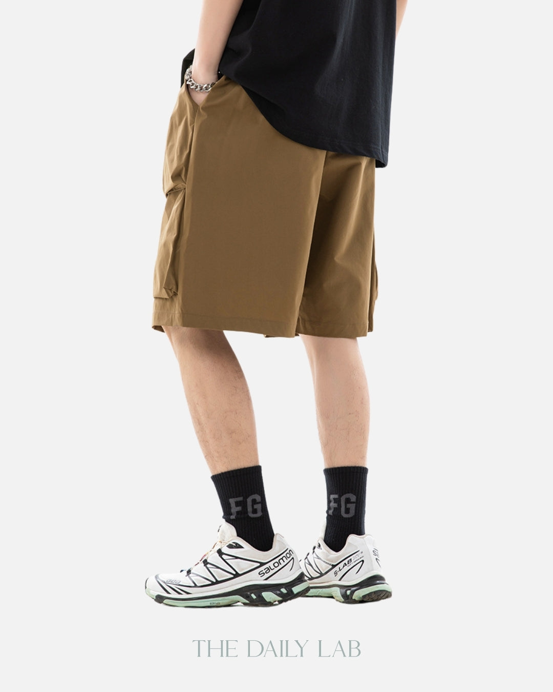 Large Pocket Cargo Shorts in Brown