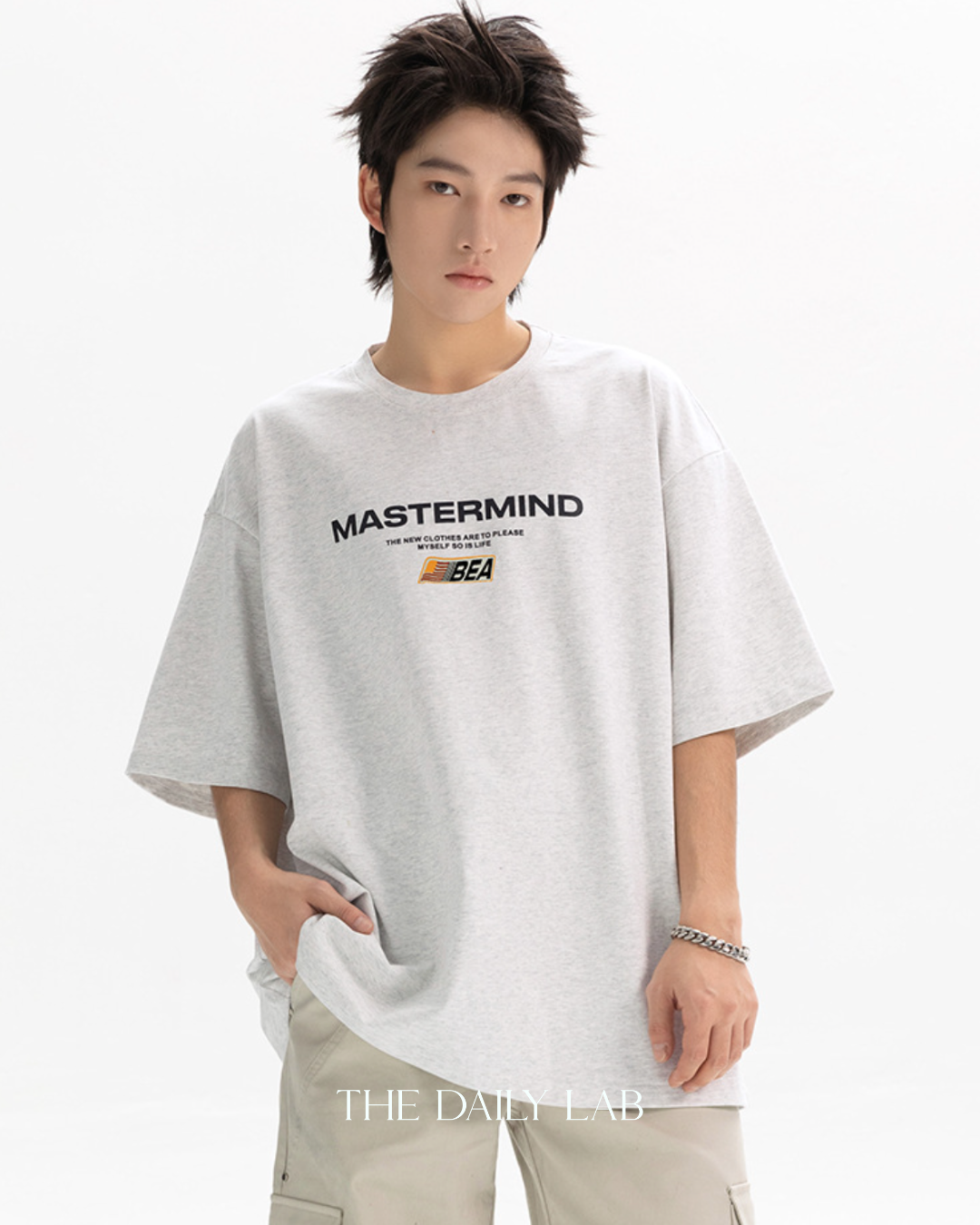 Mastermind Loose Tee in Grey