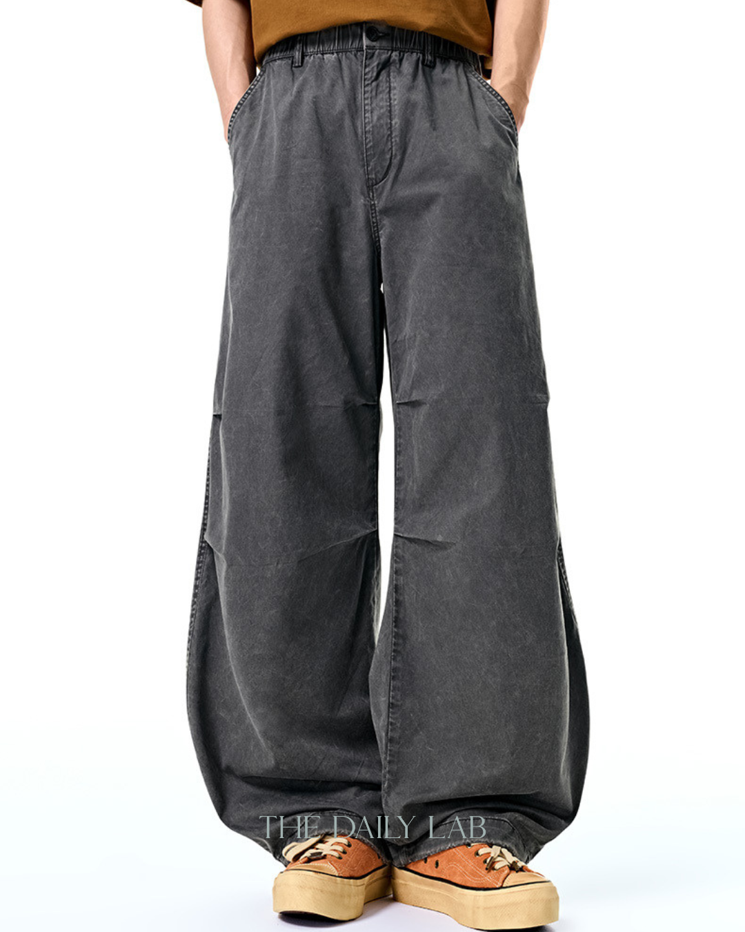 Heritage Drape Cargo Pants in Blue