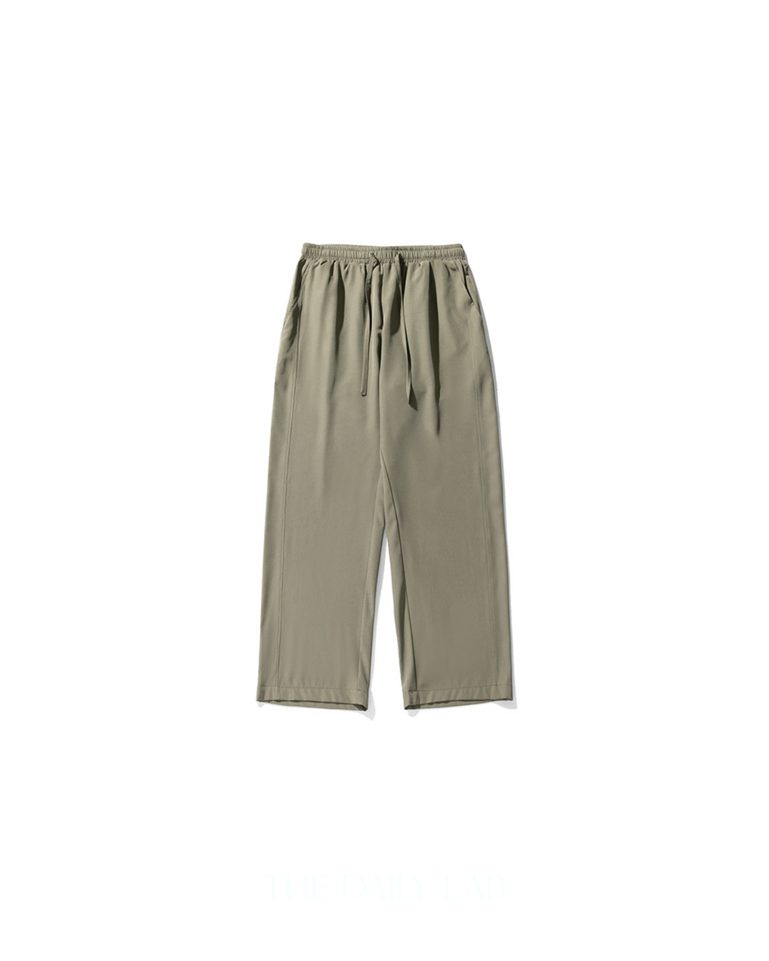 Pocketed Wide Straight Pants in Green