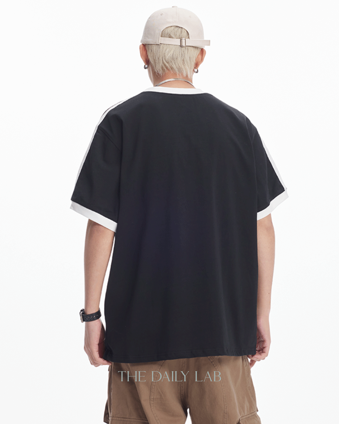 86 Catteeius Vintage Printed Tee in Black