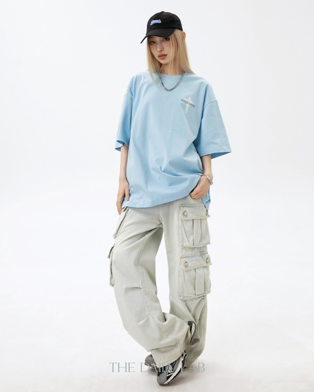 Headstrong Relaxed Tee in Blue