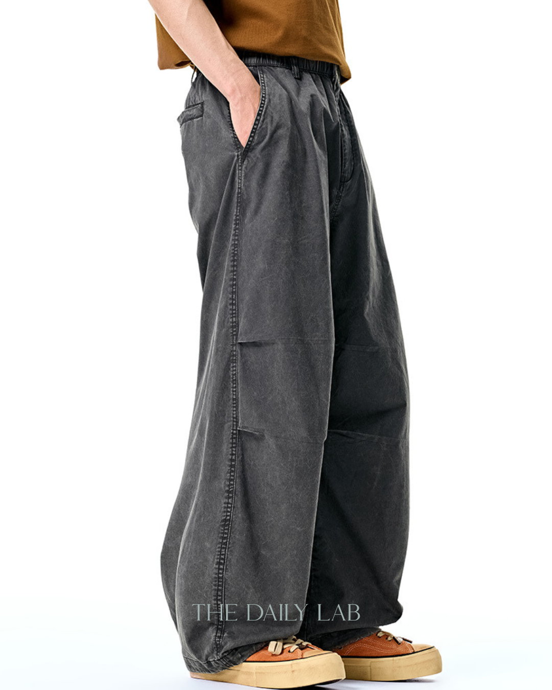 Heritage Drape Cargo Pants in Blue