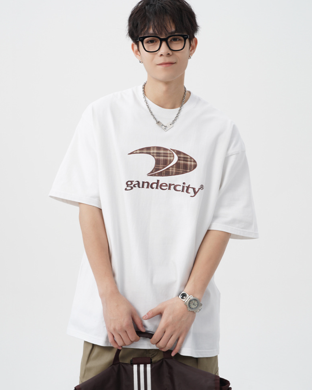 Gander Cotton Tee in White