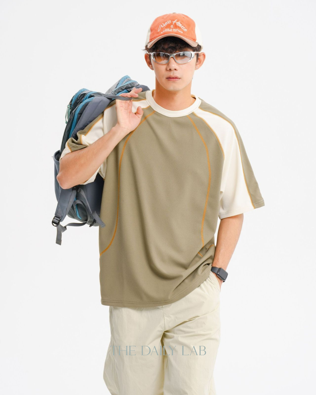 Lazy Street Crewneck Tee in Green