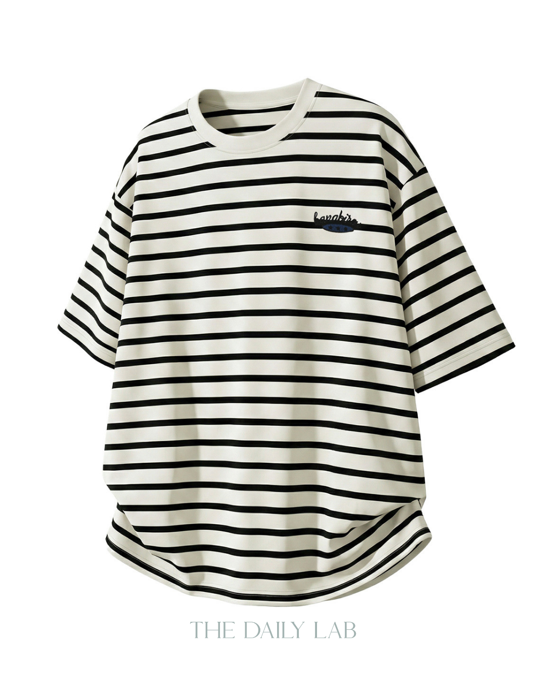 Casual Contrast Stripe Street Tee