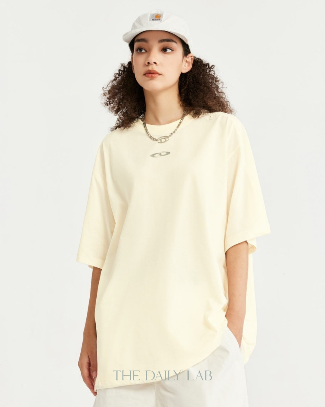 Lightweight Polyester Tee in Beige