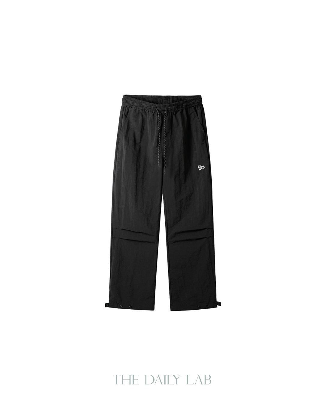 Pleated Nylon Pants in Black
