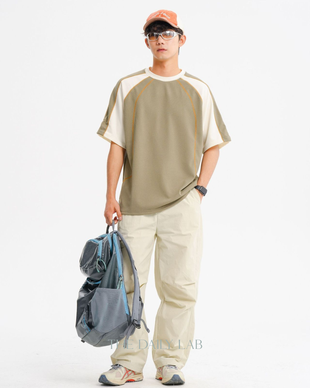 Lazy Street Crewneck Tee in Green