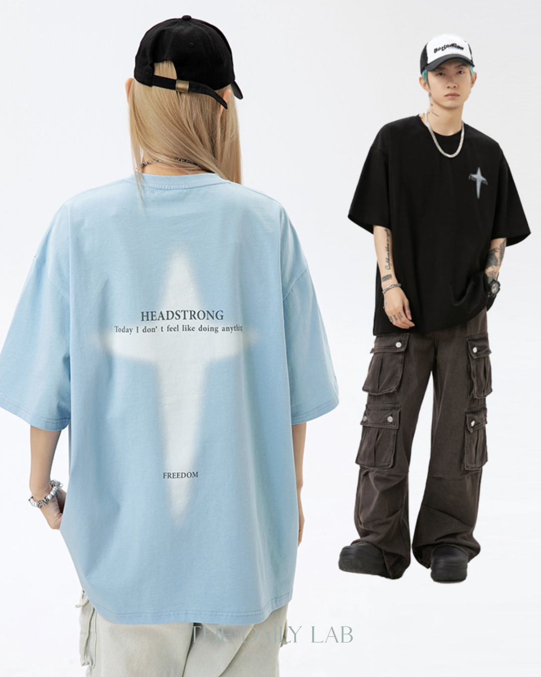 Headstrong Relaxed Tee in Blue