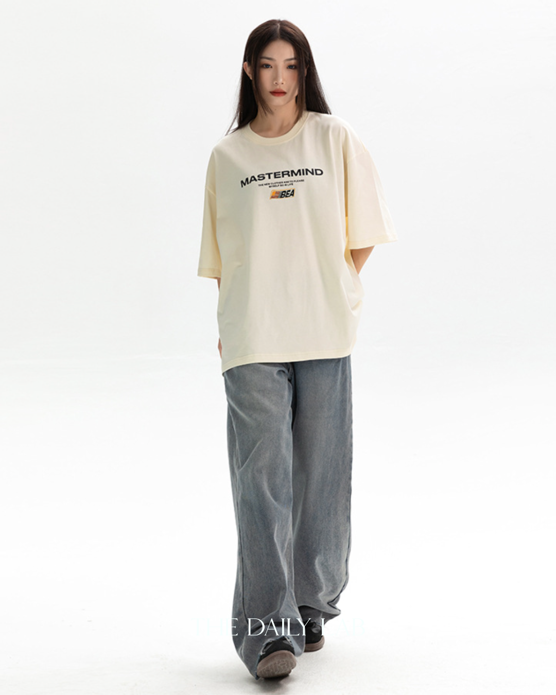 Mastermind Loose Tee in Beige