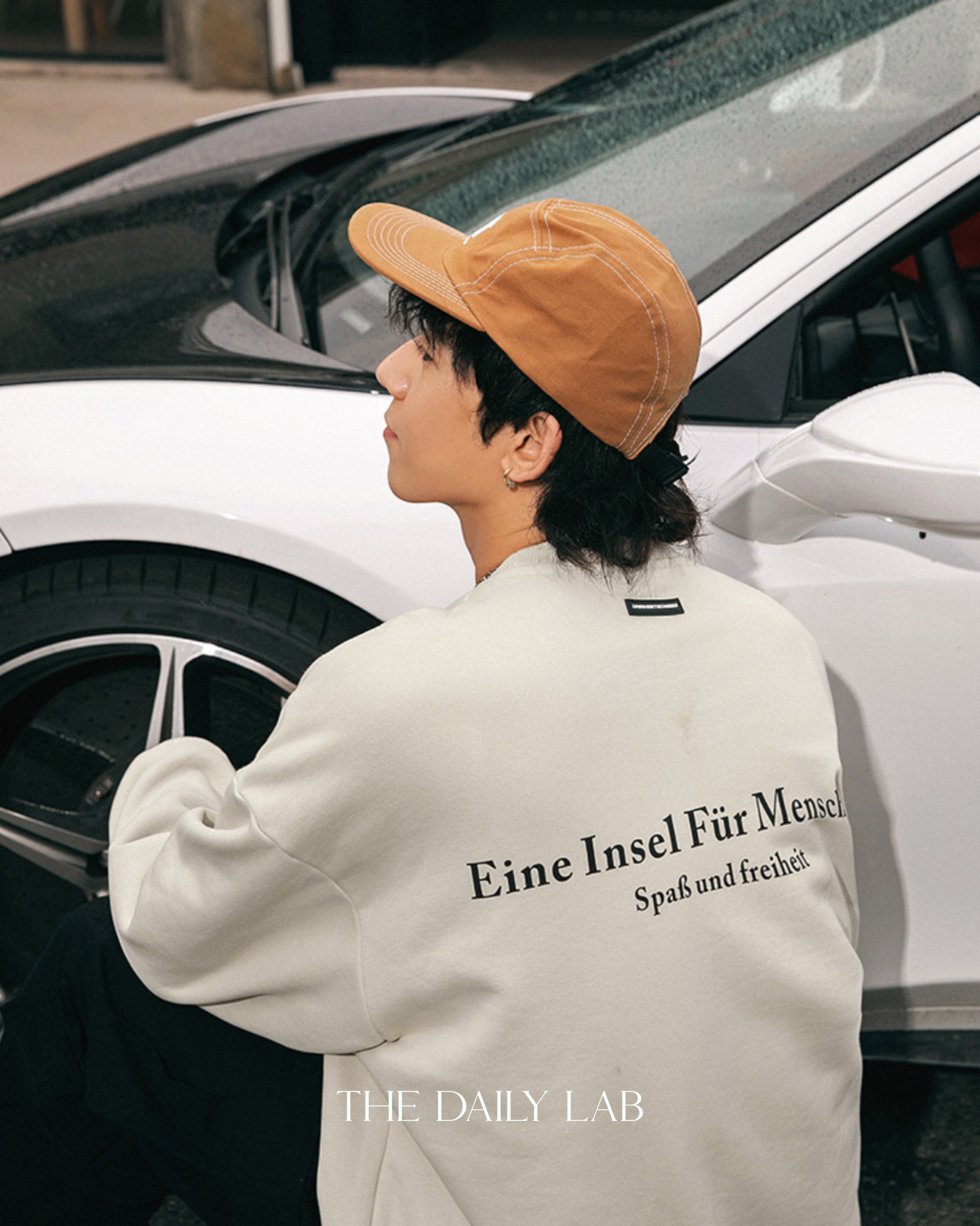 350G Der Winter Naht Sweater in Beige