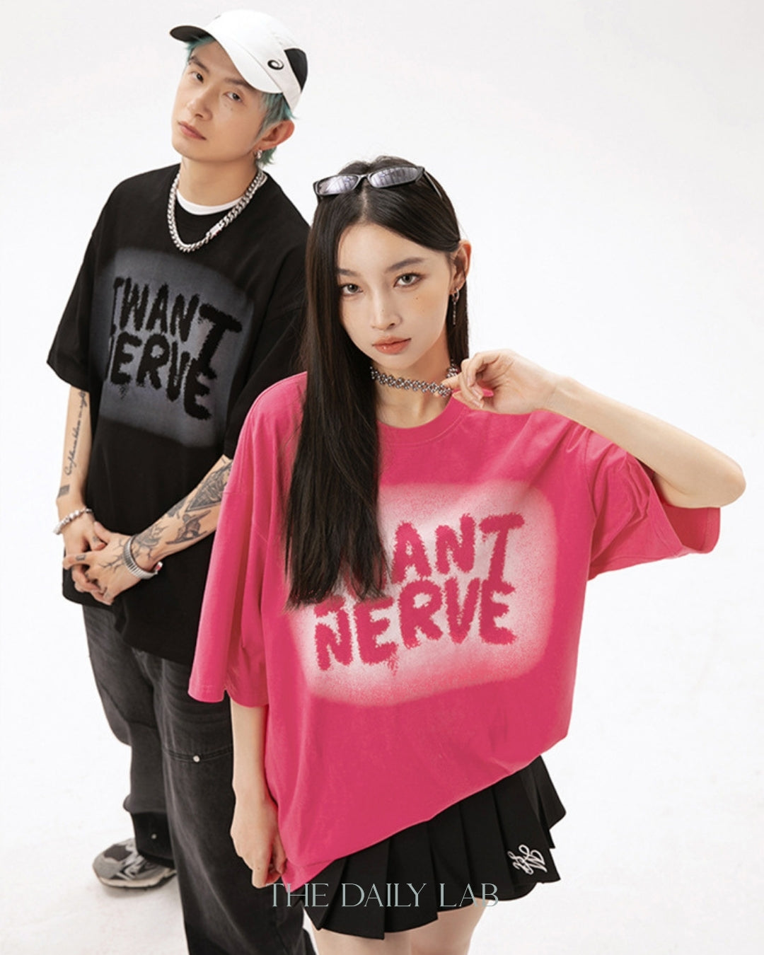 I Want Nerve Tee in Black