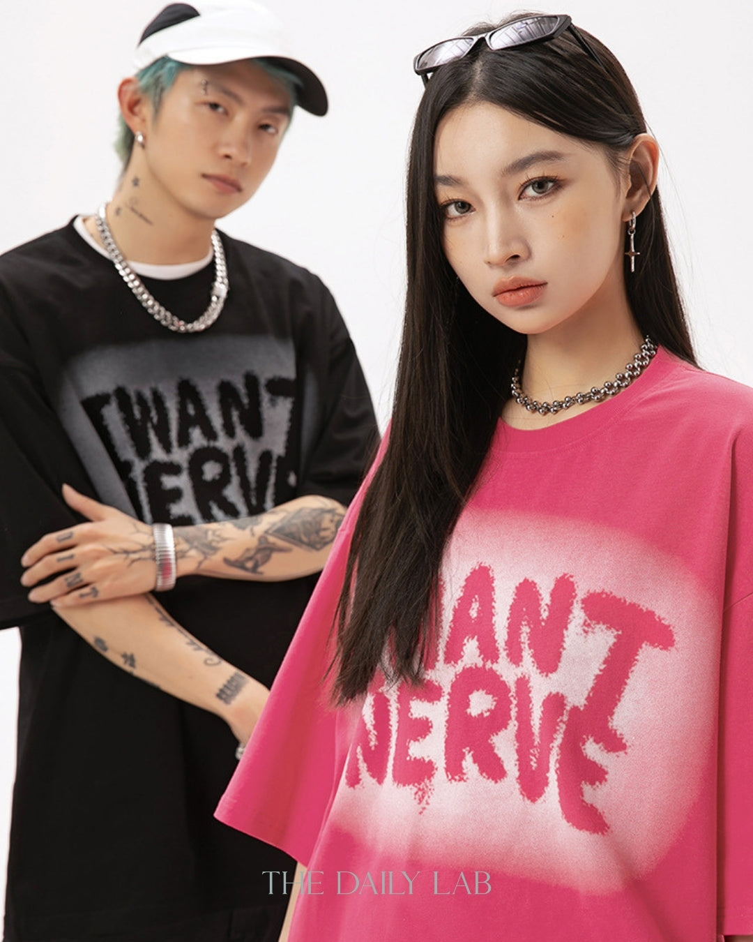 I Want Nerve Tee in Black