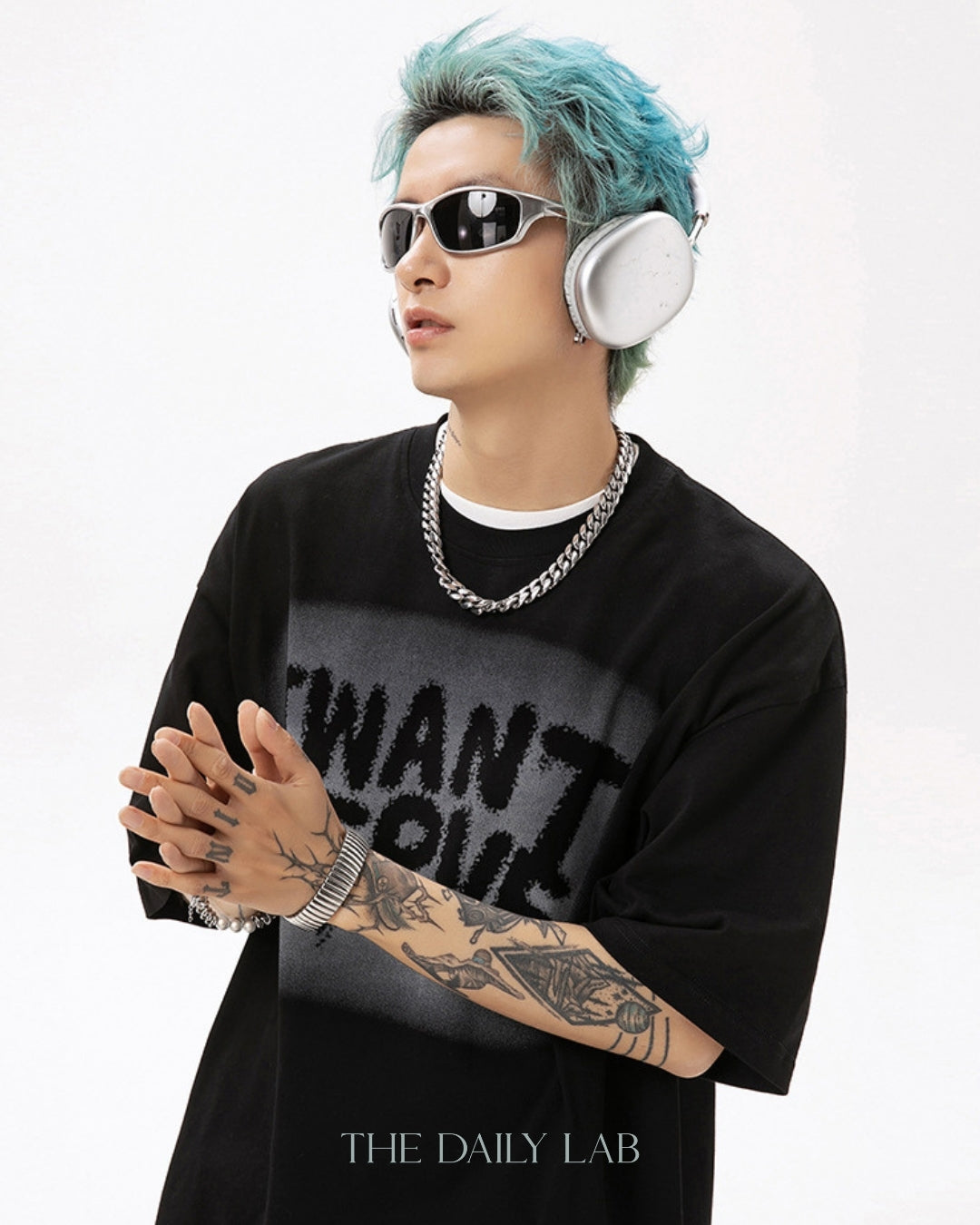 I Want Nerve Tee in Black