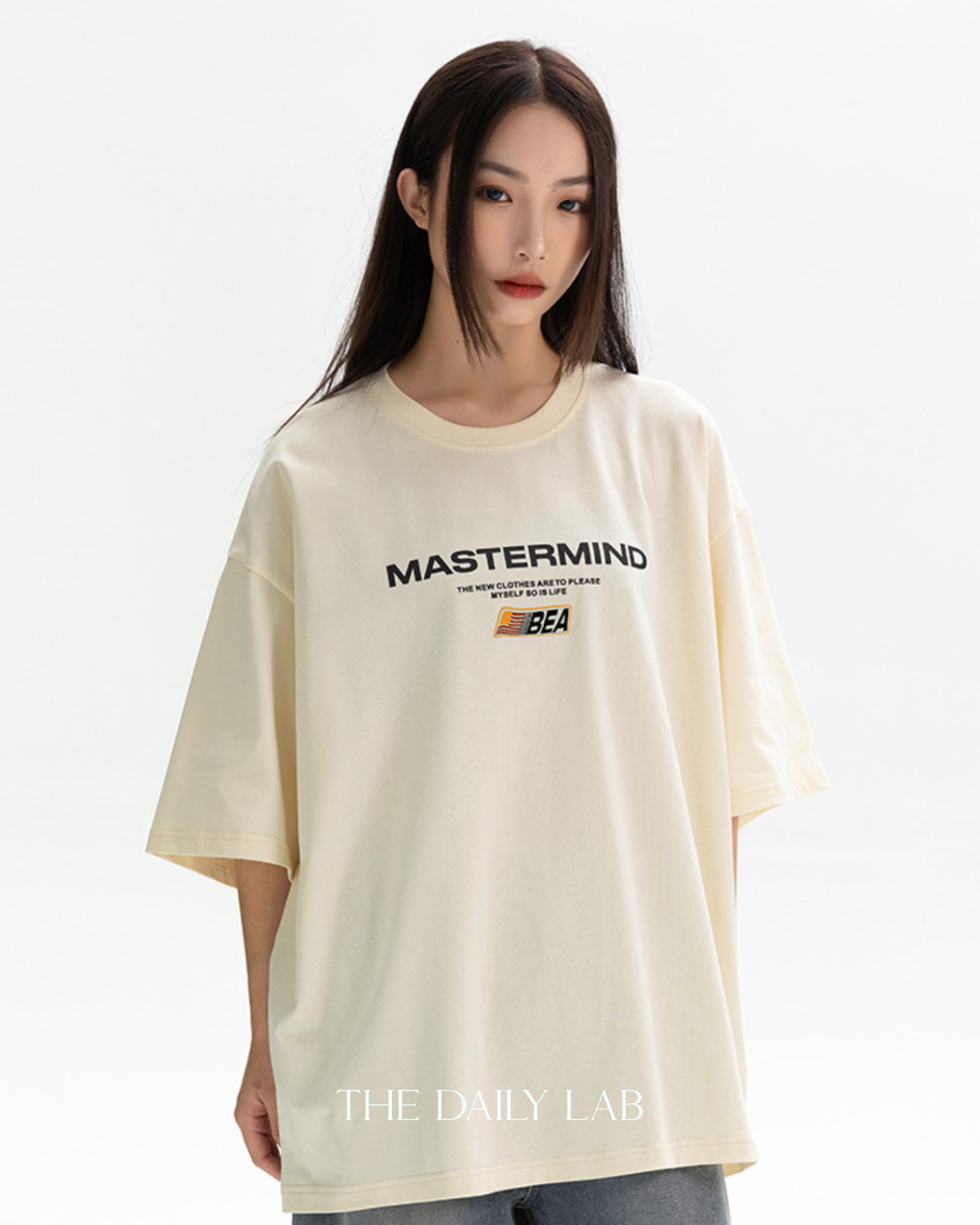 Mastermind Loose Tee in Beige