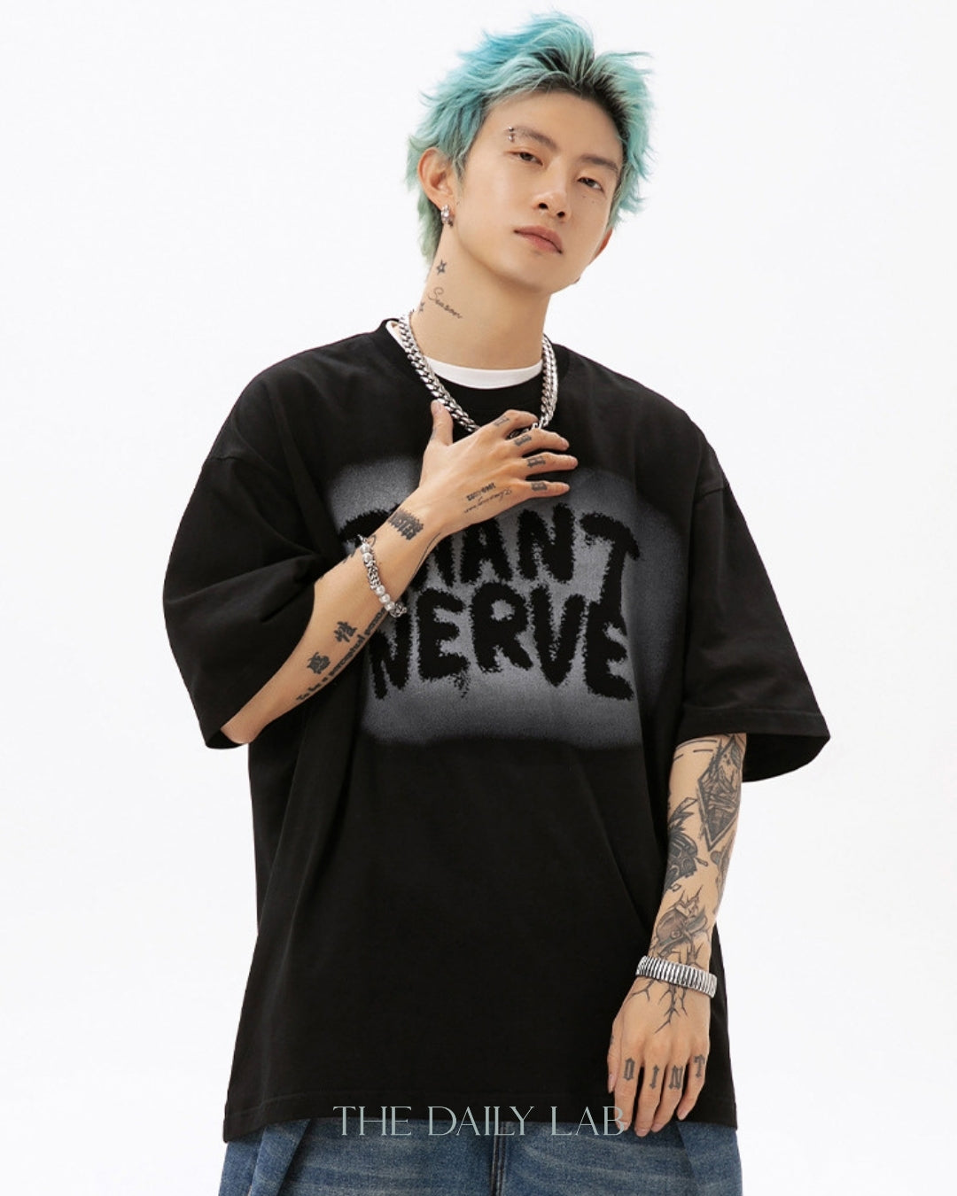 I Want Nerve Tee in Black