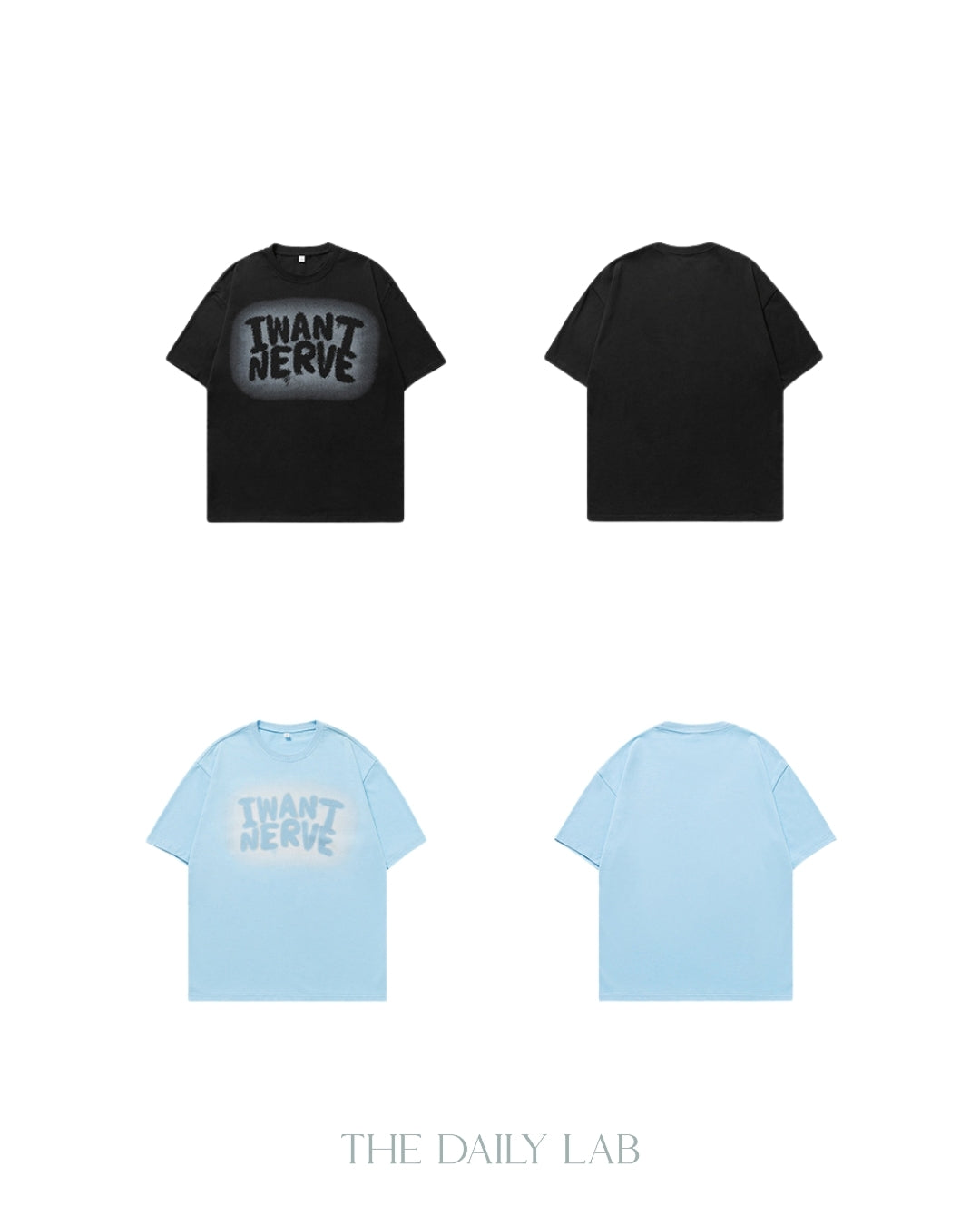 I Want Nerve Tee in Black