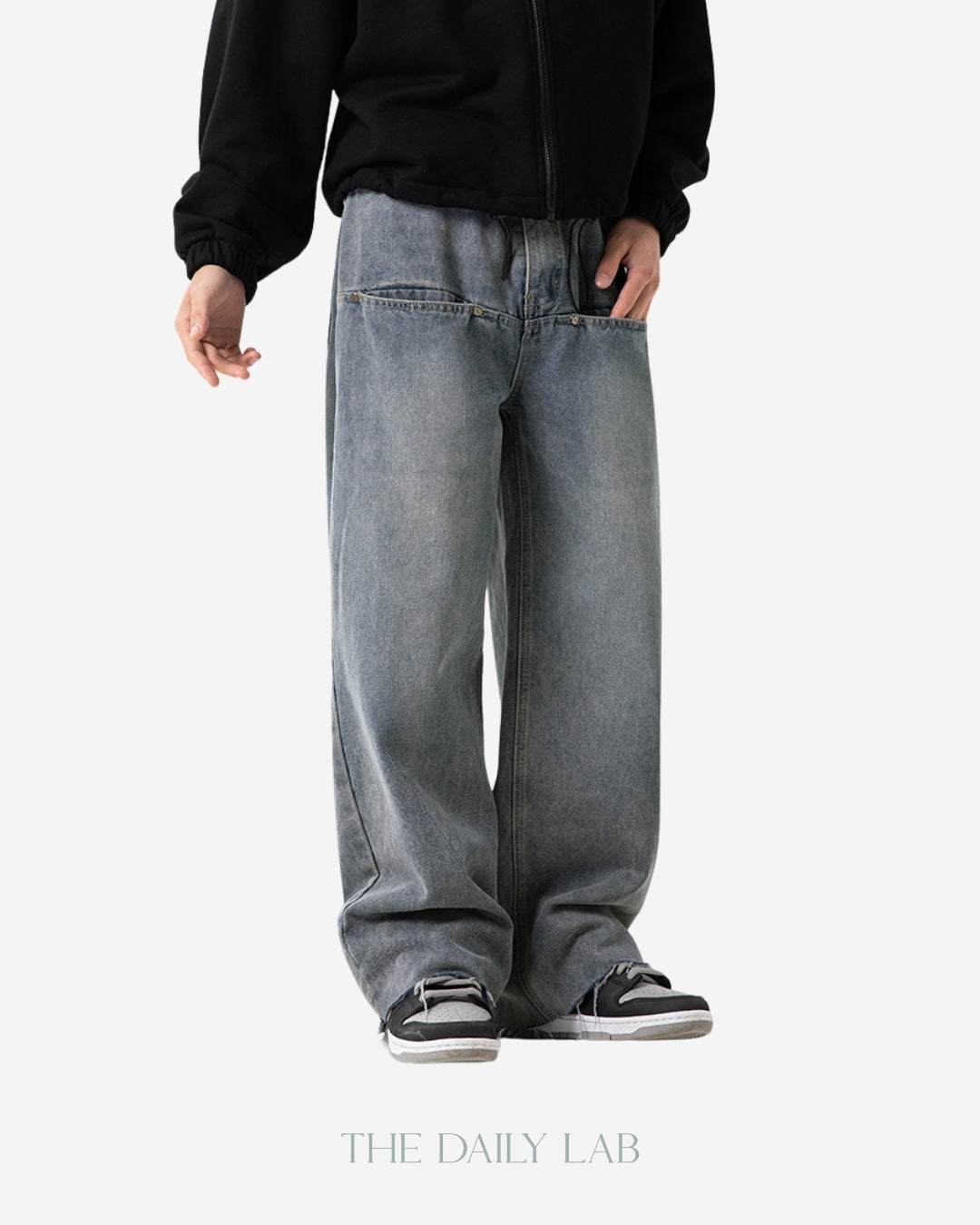 Vintage Washed Jeans in Blue
